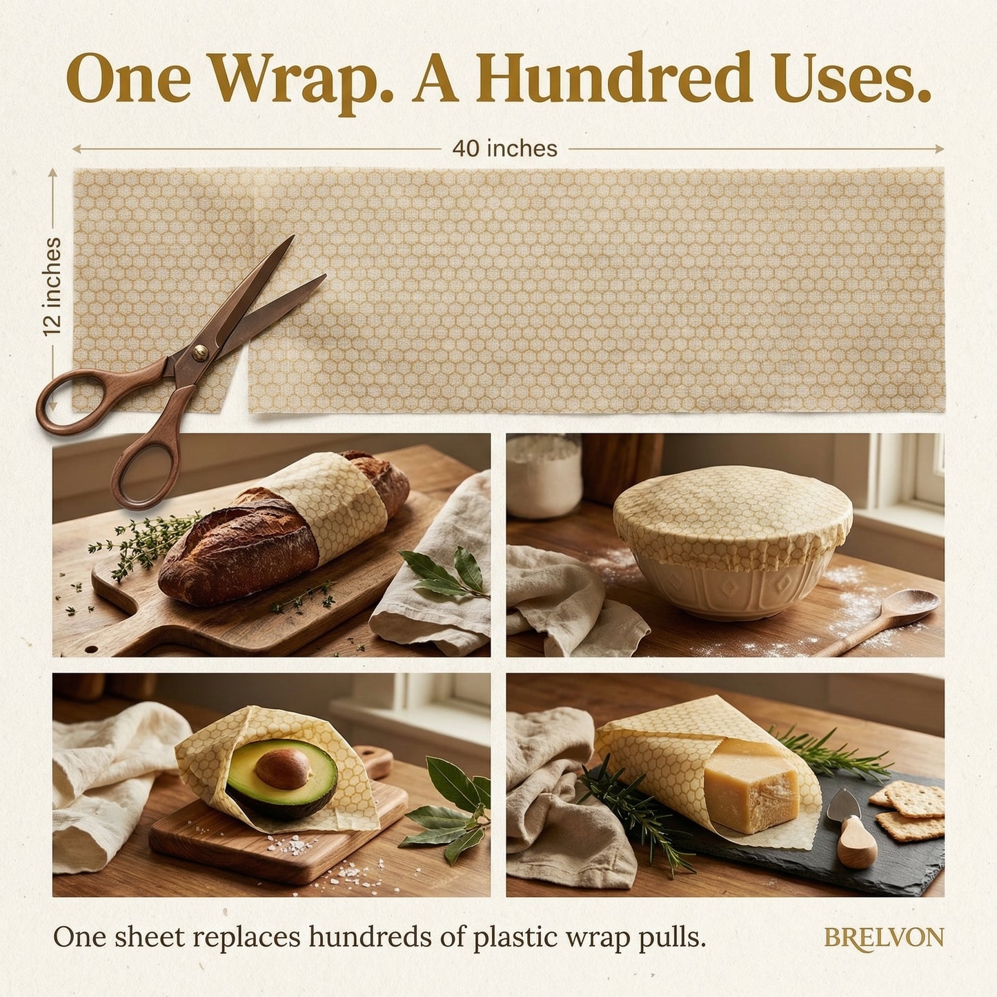 Brelvon Beeswax Food Wrap — The Natural Alternative to Plastic